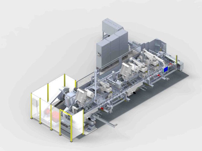 Die neue All-in-one-Maschine von Amba ist laut dem Unternehmen die weltweit erste, die bis zu 420 mm lange und 10 mm dicke Vollgewindeschrauben in einem Durchgang direkt vom Coil zum fertigen Produkt formt. Foto: Amba