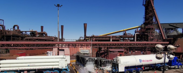 ArcelorMittal hat die Verwendung von grünem Wasserstoff bei der Produktion von direkt reduziertem Eisen („DRI“) in seinem Stahlwerk in Contrecoeur, Quebec, erfolgreich getestet. Das Unternehmen sieht diesen Test als einen wichtigen Meilenstein auf dem Weg, kohlenstofffreien Stahl über die DRI-basierte Stahlherstellungsroute unter Verwendung von grünem Wasserstoff als Input zu produzieren. Foto: ArcelorMittal