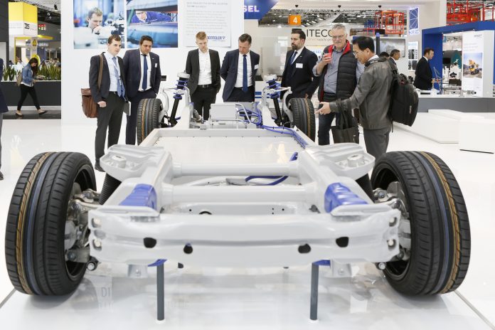 The topic of mobility is moving the wire, cable and tube industries. Photo: Messe Düsseldorf, Constanze Tillmann